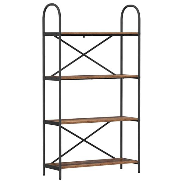 vidaXL &Eacute;tag&egrave;re Bois ancien 80 x 30 x 146 cm Bois d'ing&eacute;nierie