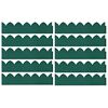 vidaXL Bordures de jardin 10 pcs Vert 65x15 cm PP