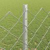 vidaXL Cl&ocirc;ture avec poteau Argent&eacute; 1,2 x 25 m Acier