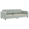 vidaXL Lit de jour avec gigogne sans matelas gris clair 80x200 cm
