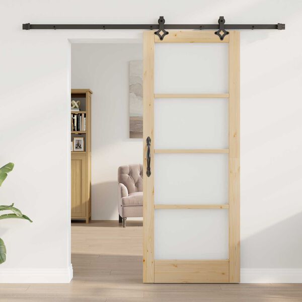 vidaXL Porte coulissante Naturel 78 x 202 cm