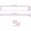 vidaXL Appui de fen&ecirc;tre Blanc 120 x 25 x 4,5 cm PVC