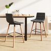 vidaXL Tabourets de bar lot de 2 gris clair tissu