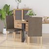 vidaXL Chaises &agrave; manger lot de 2 taupe tissu