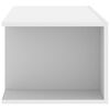 vidaXL Meuble TV avec lumi&egrave;res LED Blanc 90x39x30 cm