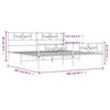 vidaXL Cadre de lit m&eacute;tal sans matelas et pied de lit blanc 200x200 cm