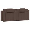 vidaXL Cadre de lit Viana avec LED sans matelas marron 120x200 cm