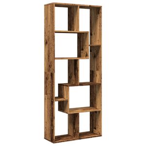 vidaXL &Eacute;tag&egrave;re s&eacute;paratrice de pi&egrave;ce vieux bois 67x25x161,5 cm