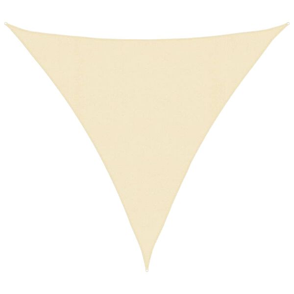 vidaXL Voile d'ombrage 160 g/m&sup2; Cr&egrave;me 4x4x4 m PEHD
