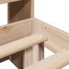vidaXL Lit biblioth&egrave;que sans matelas 140x190 cm bois de pin massif