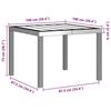 vidaXL Ensemble de salle &agrave; manger pour jardin 5 pcs Gris clair