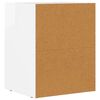 vidaXL Table de chevet Blanc brillant 40 x 35 x 50 cm