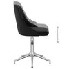 vidaXL Chaises pivotantes &agrave; manger lot de 6 noir velours