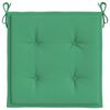 vidaXL Coussins de chaise de jardin lot de 2 vert 50x50x4 cm