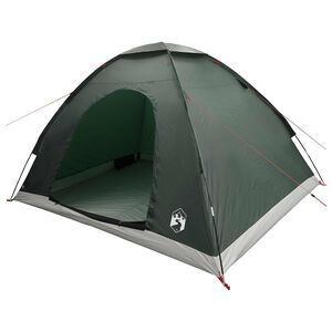 vidaXL Tente de camping 4 personne Vert arm&eacute;e
