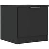 vidaXL Table de chevet Noir 40x39x40 cm