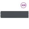 vidaXL Bordure de Pelouse 20 pc 25 x 103 cm Acier lamin&eacute; &agrave; froid