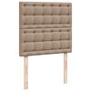 vidaXL Sommier &agrave; lattes de lit avec matelas Cappuccino 100x200 cm