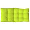 vidaXL Coussins de chaise &agrave; dossier bas lot de 6 vert vif