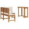 vidaXL Ensemble de banc de jardin 2 pc Marron Bois d'Acacia Massif