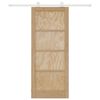 vidaXL Porte coulissante Marron 83 x 202 cm Pin massif