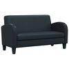 vidaXL Canap&eacute; &agrave; 2 places Cuir synth&eacute;tique Noir