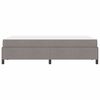 vidaXL Lit &agrave; ressorts Taupe 120 x 190 cm tissu