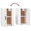 vidaXL Ensemble de meubles TV 2 pcs Blanc Bois d'ing&eacute;nierie