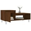 vidaXL Table basse Ch&ecirc;ne marron 100x50x45 cm Bois d'ing&eacute;nierie