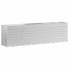 vidaXL Rangement de poubelle &agrave; roulettes pour 3 poubelles Argent