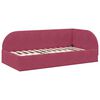 vidaXL Cadre de lit d'angle avec matelas 2 pcs Vert Velours
