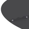 vidaXL adapt&eacute; pour anneaux d'arbre plats 5 pcs Noir &Oslash;90 / 120 cm Acier