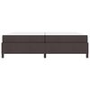 vidaXL Lit &agrave; ressorts Marron fonc&eacute; 200 x 200 cm tissu