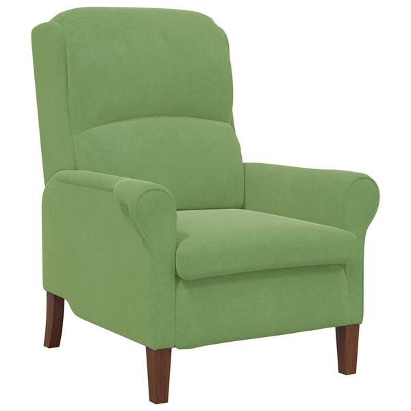 vidaXL fauteuil Vert clair 76 x 94 x 102 cm Velours
