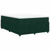 vidaXL Sommier &agrave; lattes de lit et matelas Vert fonc&eacute; 160x200cm Velours