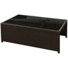 vidaXL Salon de jardin 8 pcs avec coussins r&eacute;sine tress&eacute;e marron