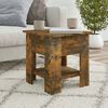 vidaXL Table basse Ch&ecirc;ne fum&eacute; 40x40x42 cm Bois d'ing&eacute;nierie