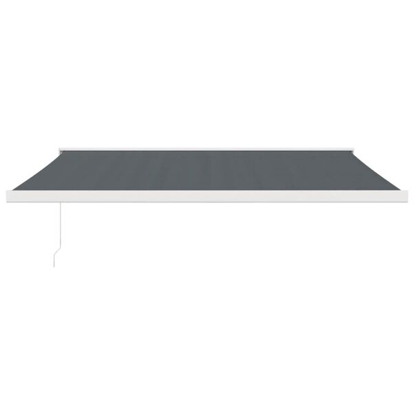 vidaXL Auvent r&eacute;tractable anthracite 4x3 m tissu et aluminium