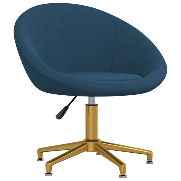 vidaXL Chaise &agrave; manger Bleu Velours