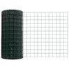 vidaXL Cl&ocirc;ture avec poteau Vert 0,6 x 50 m Acier et PVC