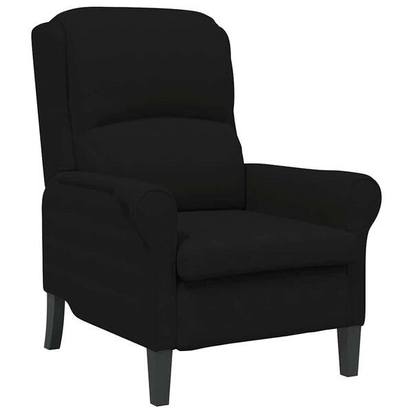 vidaXL fauteuil Noir 76 x 94 x 102 cm Microfibre