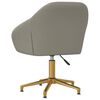 vidaXL Chaise pivotante &agrave; manger Gris clair Velours