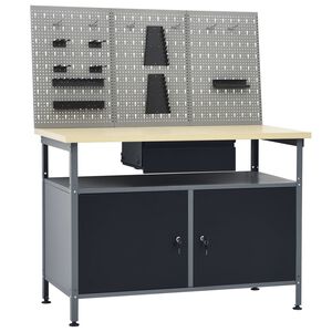 vidaXL &Eacute;tabli avec 3 panneaux muraux