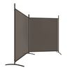 vidaXL Cloison de s&eacute;paration 2 panneaux Anthracite 348x180 cm Tissu