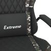 vidaXL Chaise de jeu de massage Noir et camouflage Similicuir