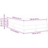 vidaXL Lit &agrave; ressorts avec matelas Vert fonc&eacute; 120 x 210 cm tissu