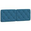 vidaXL Lit avec matelas bleu 120x200 cm velours