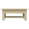 vidaXL Table basse ch&ecirc;ne sonoma 102x55x42 cm bois d'ing&eacute;nierie