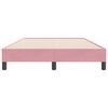 vidaXL Sommier &agrave; lattes de lit sans matelas rose 120x220 cm velours