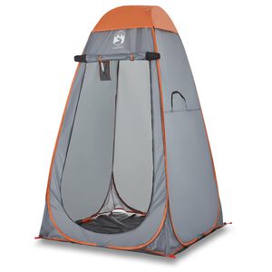 vidaXL Tente d'intimit&eacute; gris et orange escamotable imperm&eacute;able